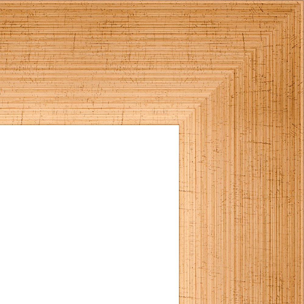 BY 1191 Зеркало с фацетом в багетной раме - травленое золото 87 mm EVOFORM Exclusive - Вид №4