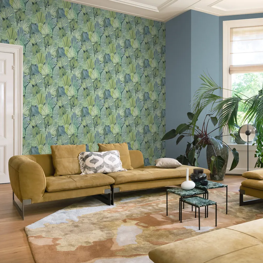 Обои флизелиновые Wall Up Holiday сине-зеленые 1.06 м 647563 STLM-2003294 - Вид №3