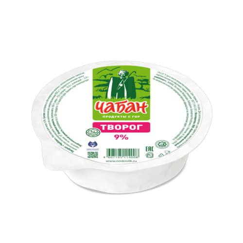 Творог 9% Чабан 500 г БЗМЖ Santreyd 20747