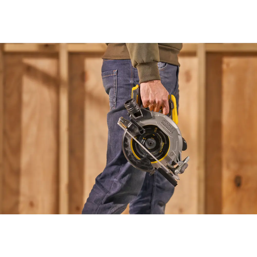 Циркулярная пила аккумуляторная Stanley Fatmax SFMCS550B-XJ, 18 В, 190 мм, без АКБ и ЗУ STLM-2064637 - Вид №15