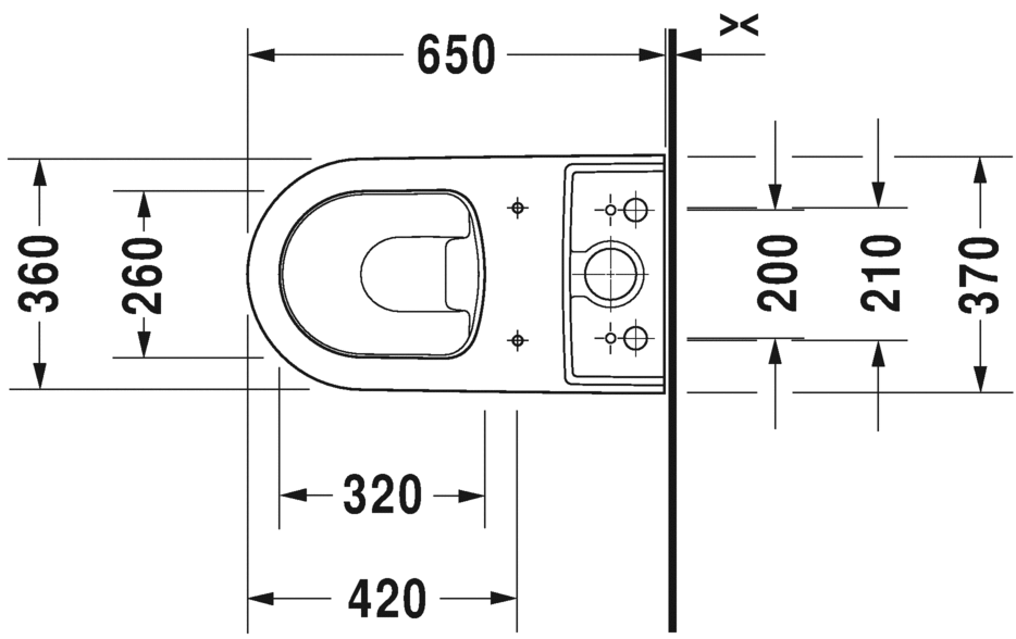 2170090000 Компакт унитаз с бачком Белый Duravit ME BY STARCK Германия - Вид №2