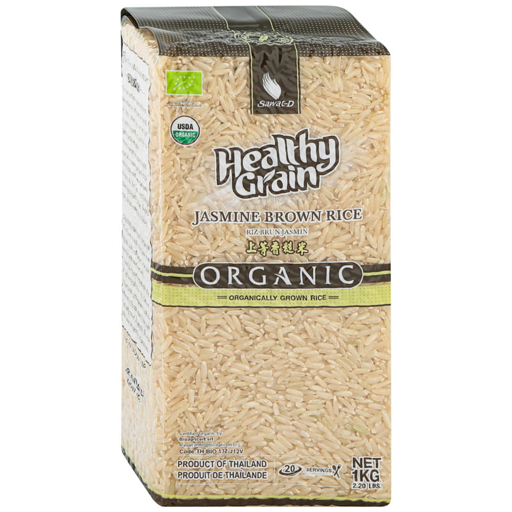 Органический тайский коричневый рис жасмин SAWAT-D 1 кг Santreyd 11077