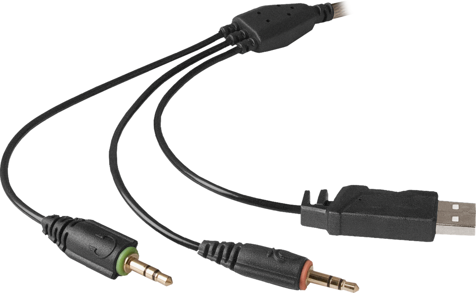 64151 игровая гарнитура warhead g-500 коричневый+черный, переходник Defender Santreyd  - Вид №7