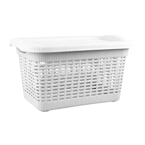 Корзина универсальная 42x30x25 см прямоугольная цвет белый 85301593 STLM-2180239
