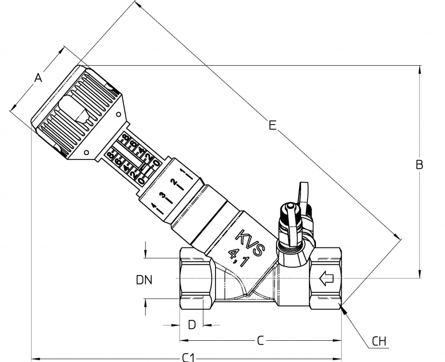 CIMBERIO CIM 747OT 2 Клапан балансировочный ручной CIM 747OT  - Вид №1
