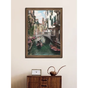 91344230 Картина в раме Grafis-art "Цветущая Венеция" 79x59 см STLM-0823914