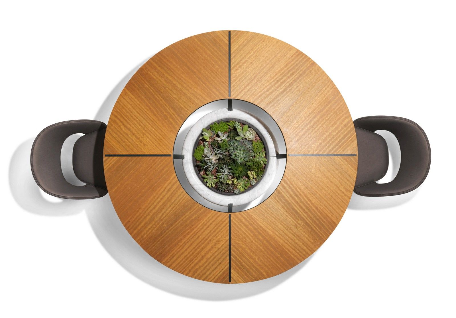 Стол iroko с мраморной плантатором Visionnaire Wing ARCH-00111959 - Вид №2