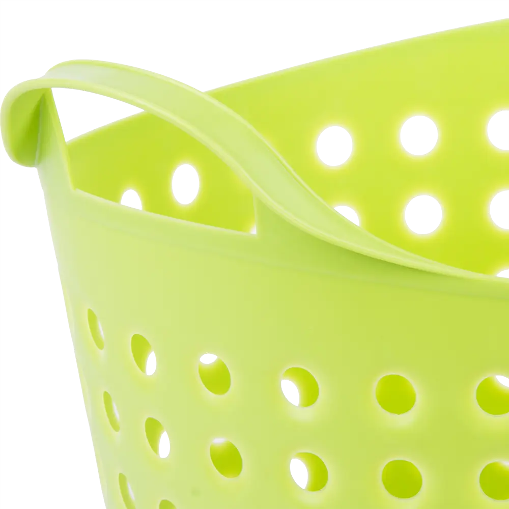 Корзина для хранения Soft 27.4x29.5x32.7 см 10 л пластик без крышки цвет зелёный BEROSSI STLM-2180819 - Вид №4