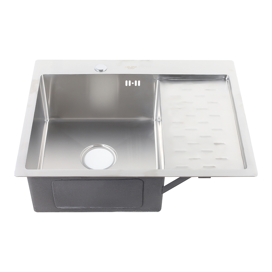 Мойка HD6350L MELANA ProfLine 3,0/200 САТИН врезная прямоугольная с коландером HD6350L HD6350L сатин