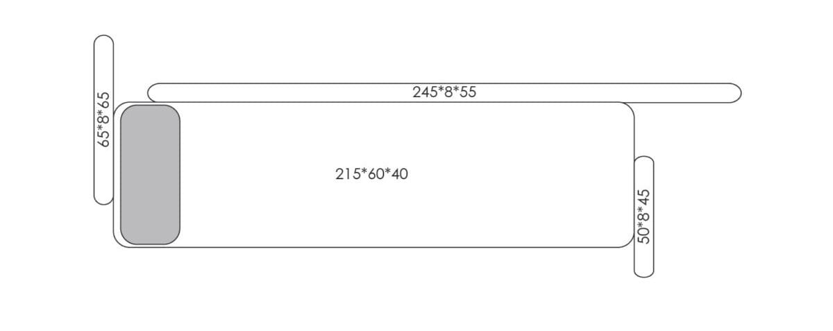 Ткань диван HANNABI SCULPTURE NO.01 ARCH-00028253 - Вид №3