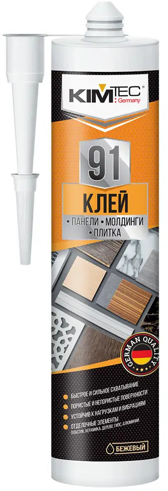 90586312 Монтажный клей Kim Tec 91 бежевый 280мл STLM-0296296