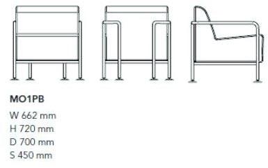 Mobboli Кожаное кресло с подставкой для ног Mommo Mo1pb-mo1pf - Вид №3