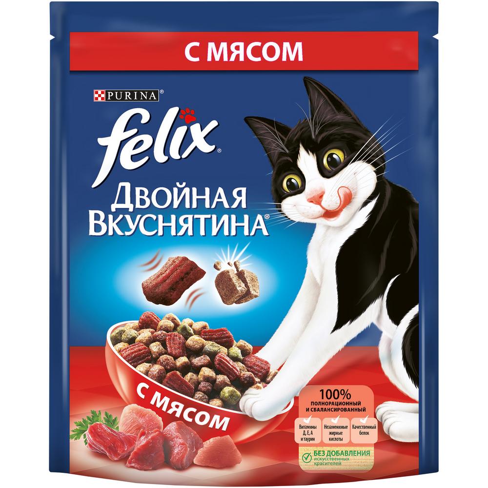 ПР0042236 Корм Двойная Вкуснятина с мясом, сух. 300 г FELIX 