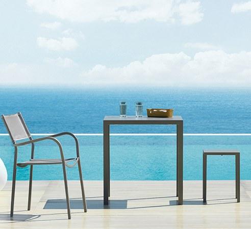 Vermobil Низкий штабелируемый металлический садовый стул Quatris Qt151 - qt154 - Вид №4