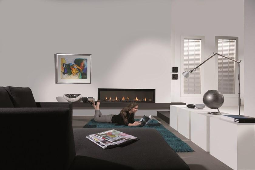 Element4 Настенный газовый стальной камин с панорамным остеклением sun-id-1440586 - Вид №4