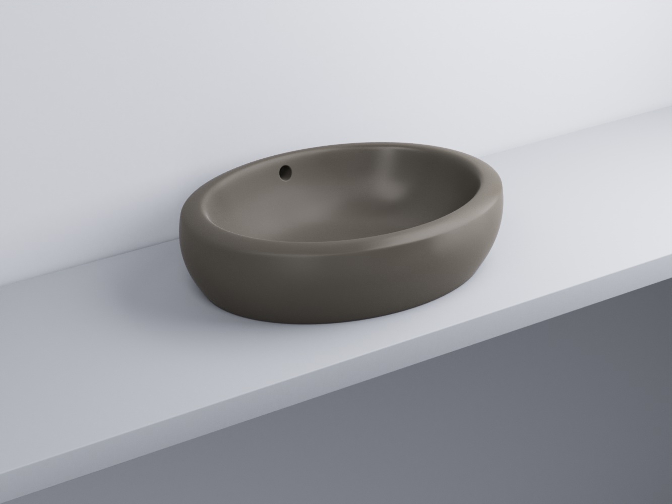 FLLA60-FN Раковина накладная прямоугольная 60 cielo Fluid Ceramica Cielo