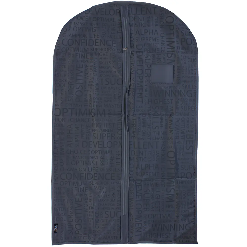 Чехол для одежды 60x100 см полиэстер цвет серый JOCCA STLM-2158110 - Вид №1