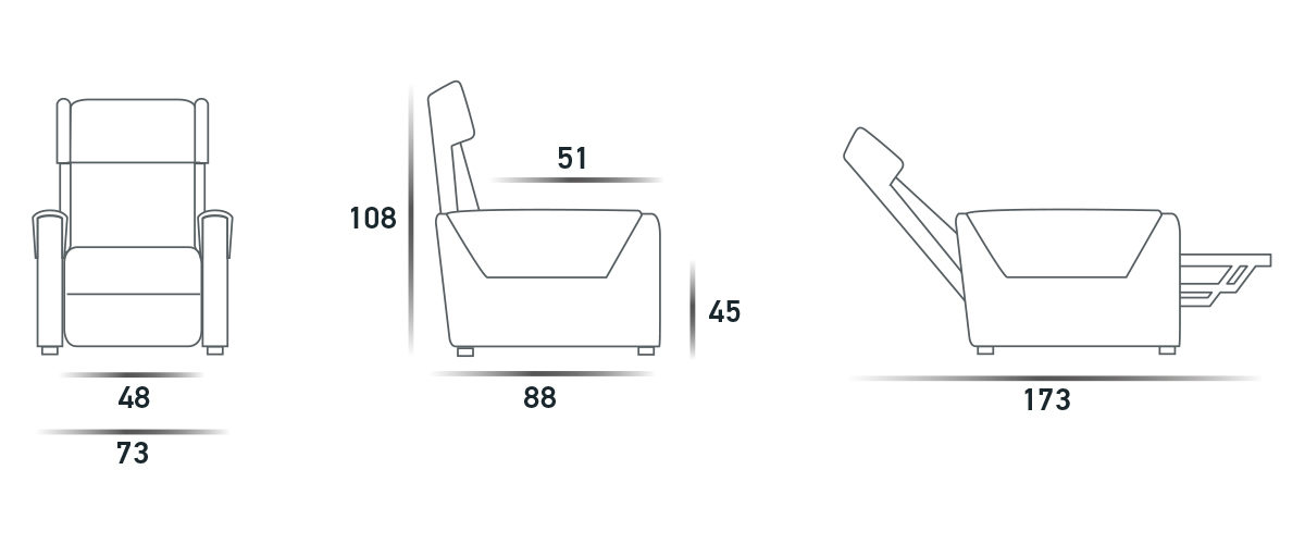 Кресло-Подъемник Lift-Relax 2 Motori  Spaziorelaxitalia  Nizza Nizza Lift-Relax 2 Motori  - Вид №4
