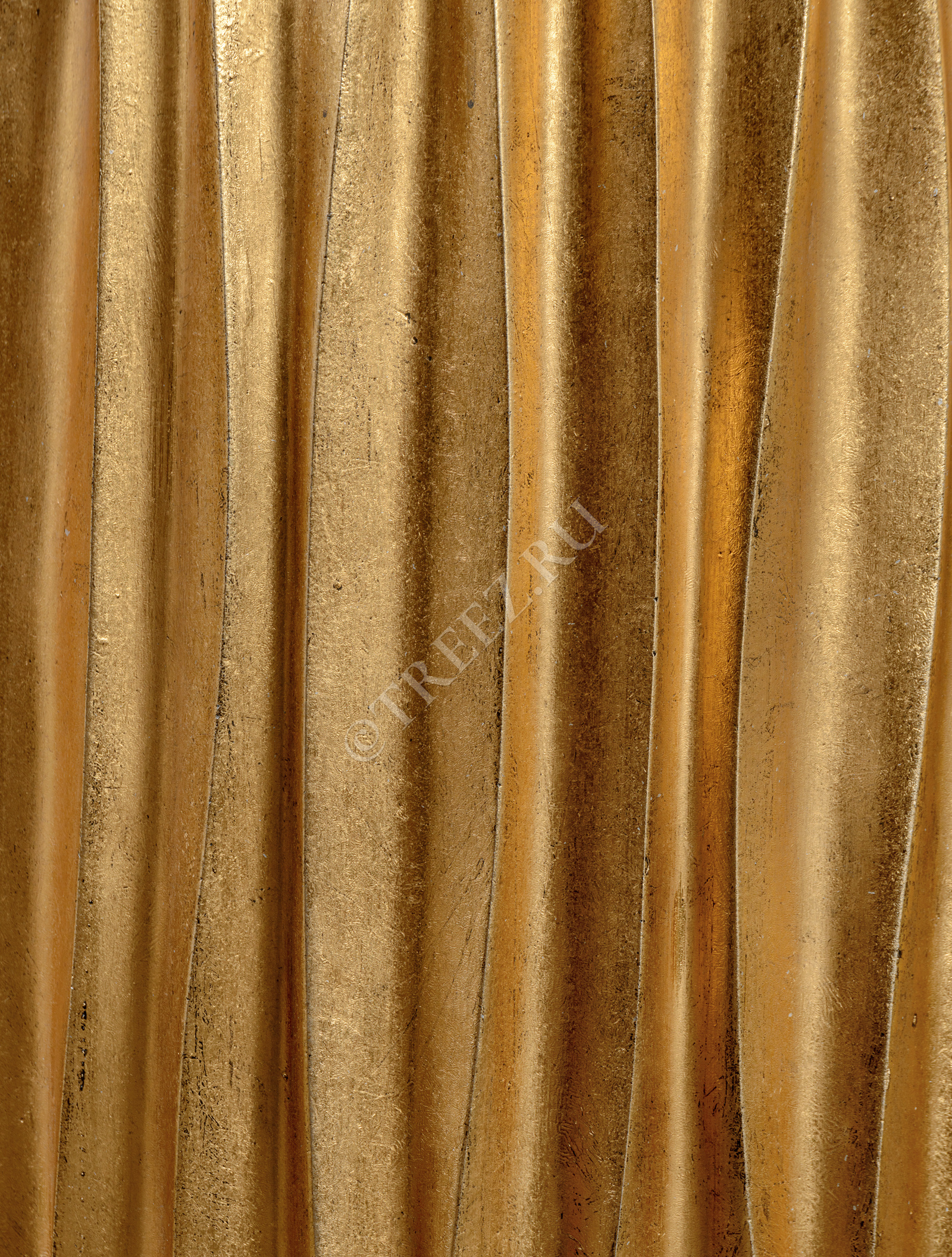 41.3321-07-047-GLD-075 Кашпо  Effectory - серия Metal - Высокий конус Design Wave - Сусальное золото Цветочная коллекция  - Вид №1