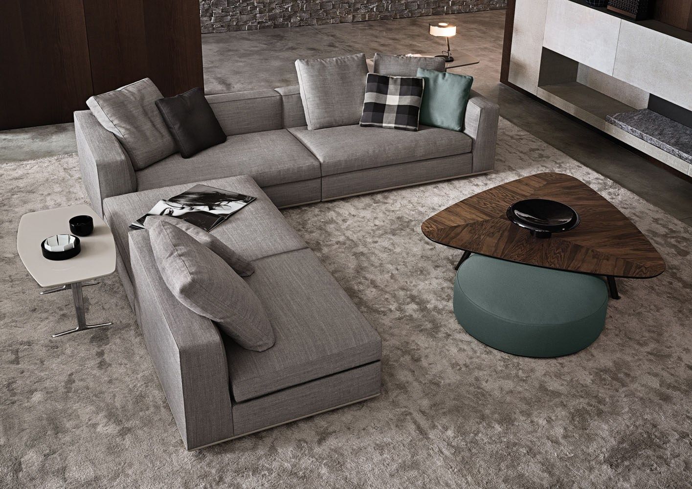 Съемный диван из ткани Minotti Powell ARCH-00005325 - Вид №4