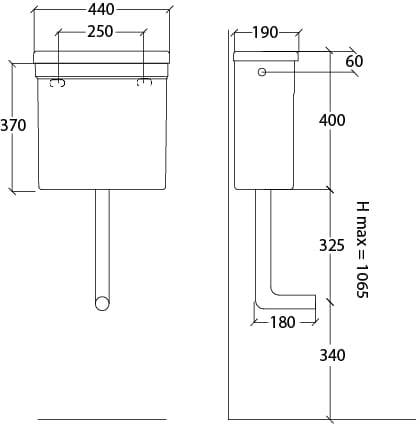 Напольная внешняя кассета керамический туалет Park Avenue Bryant ARCH-00097219 - Вид №4