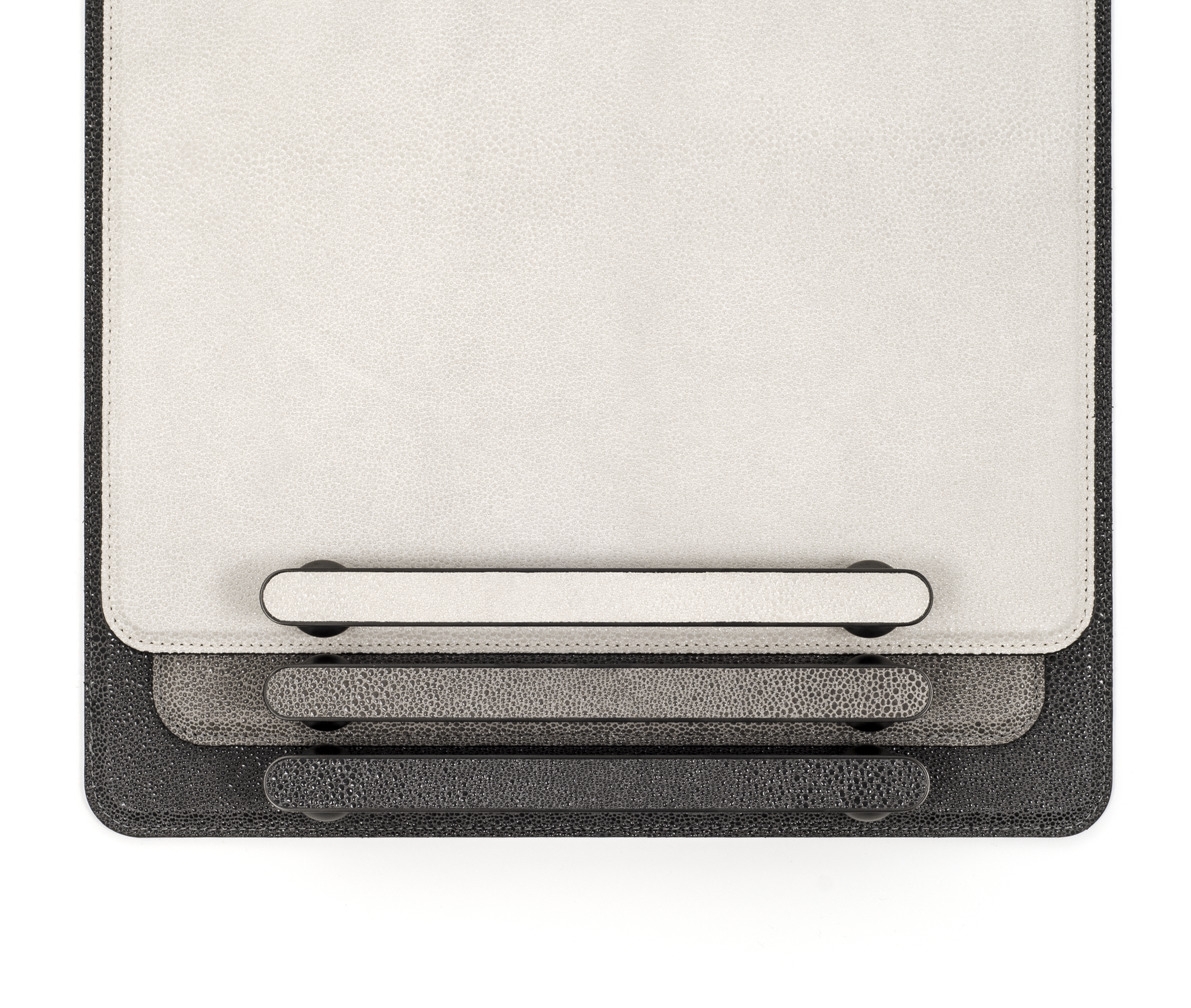 Поднос Памфили - 43,5X32 см/металл-хром/ари-кожа_тауп Pinetti 00.1906.061.048 - Вид №3