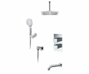 A171568 Thermo Встраиваемый комплект для ванны с верхней душевой насадкой, лейкой и изливом WasserKRAFT