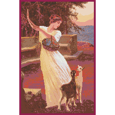 150х200кл Схема для вышивания цв. А3 ДК-124 "Диана" Santreyd 