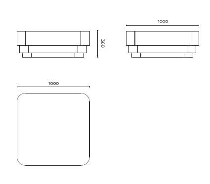 Деревянный шпон квадратный низкий журнальный столик Stylish Club His &amp ARCH-00143885 - Вид №11
