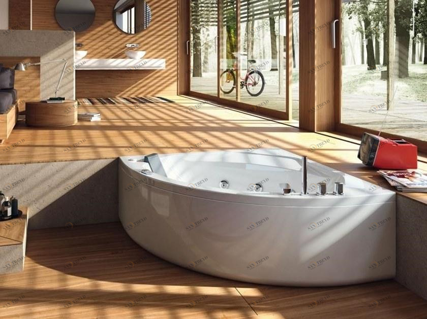 Glass1989 Угловая гидромассажная ванна из акрила Home & spa rituals sun-id-1361308