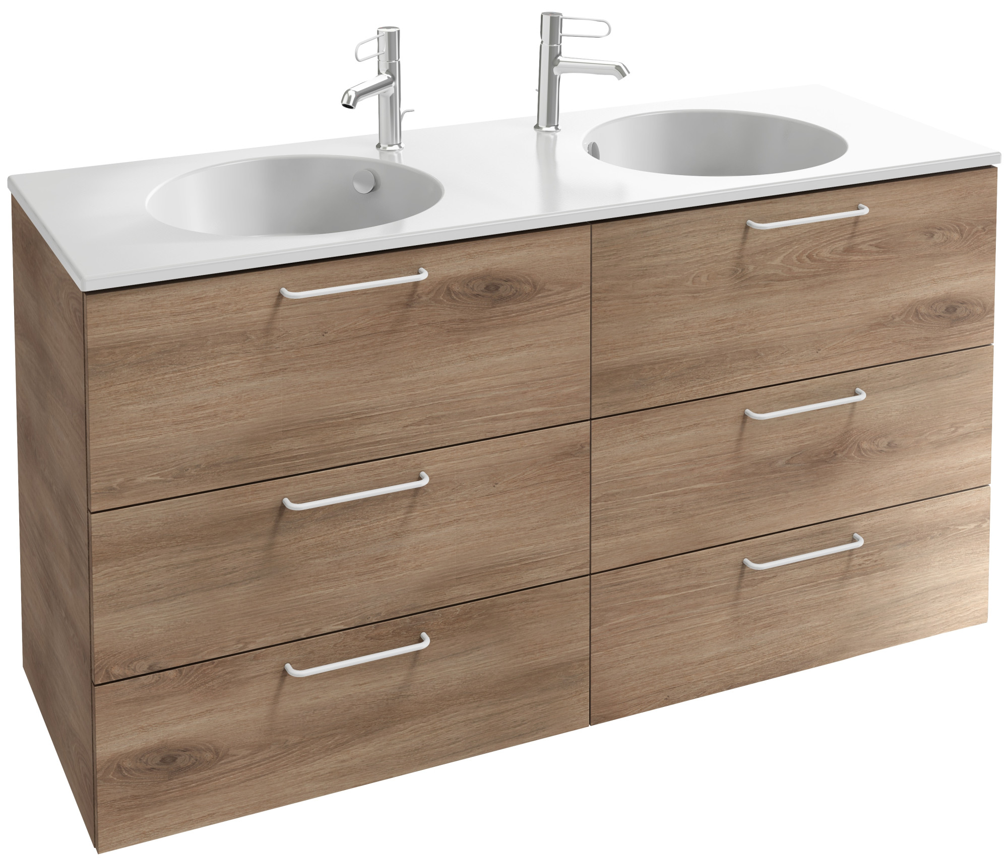 EB2536-R6-M90 Тумба под столешницу 140 см, 6 ящиков, белая ручка JACOB DELAFON ODÉON RIVE GAUCHE ODEON RIVE GAUCHE