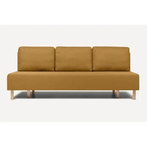91971133 Раскладной диван Divan.ru Викс 90x83x60 см ткань цвет жёлтый STLM-1544609