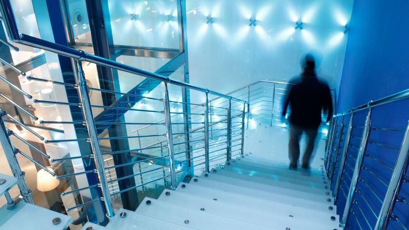 FARAONE Винтовая лестница из нержавеющей стали и закаленного стекла sun-id-1486969 - Вид №3