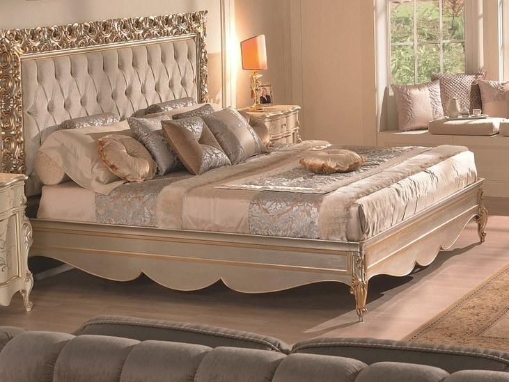 SCAPPINI & C Каркас двуспальной кровати, резной сусальное золото / серебро 35th anniversary 2040-gll - Вид №2