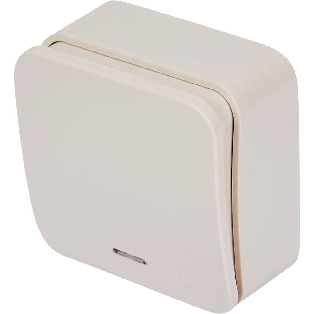 Выключатель накладной Schneider Electric Blanca 1 клавиша цвет бежевый 86724490 STLM-2044969 SYSTEME ELECTRIC