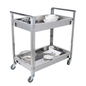 91735541 Сервировочная тележка Veranda с бортами 83x49x22см нержавеющая сталь STLM-1435326