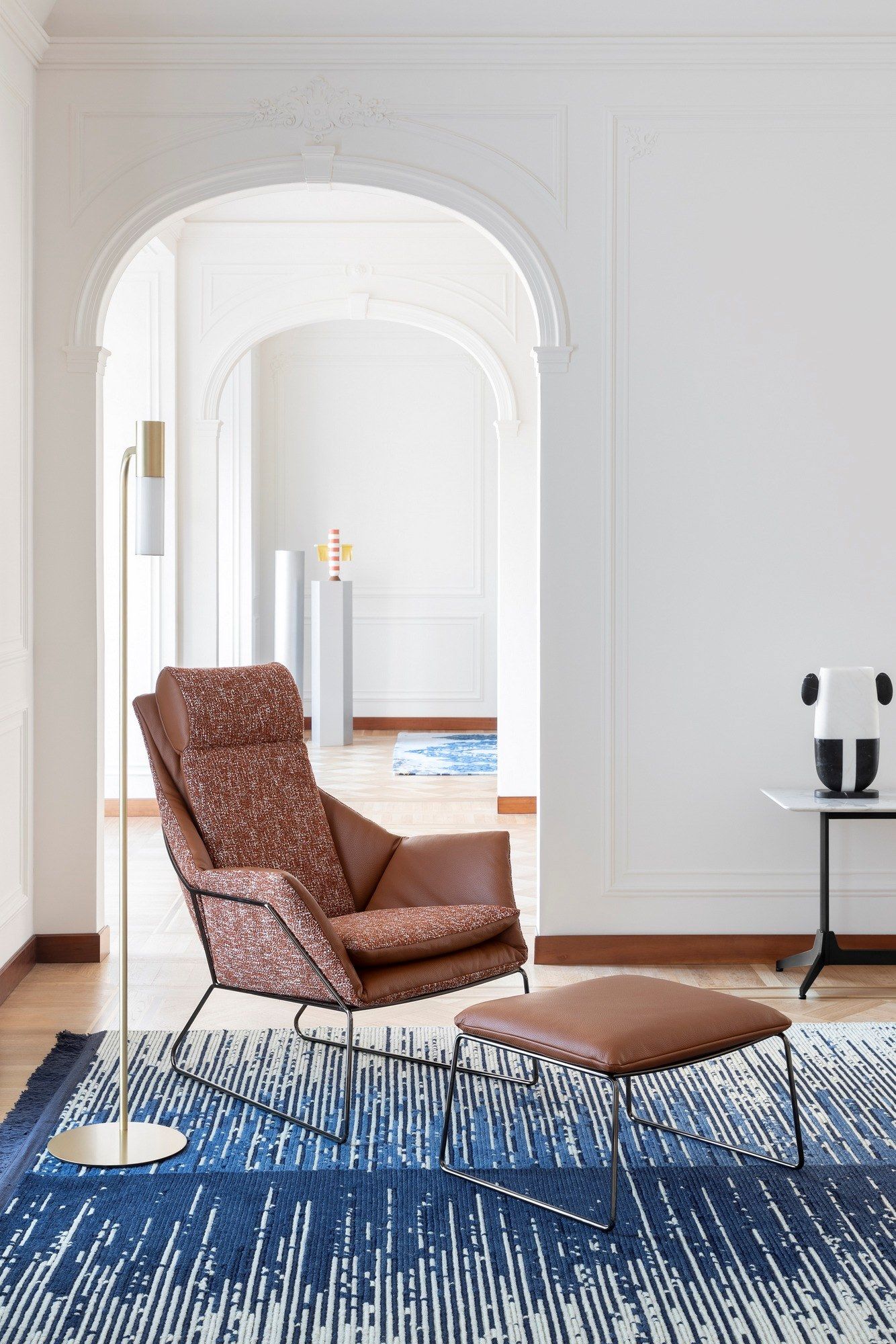 Кресло bergère из ткани с высокой спинкой Saba Italia Нью-Йорк ARCH-00039174 - Вид №2