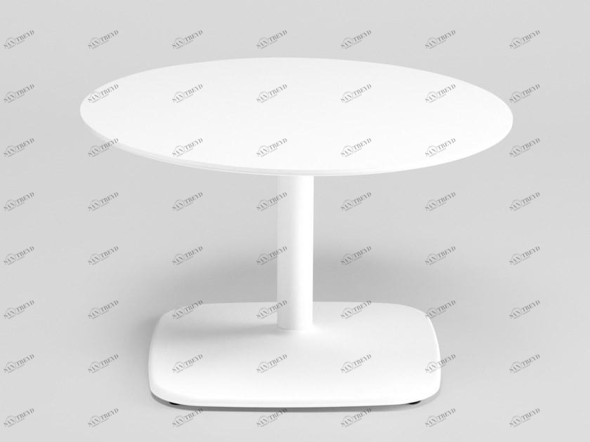 ENEA Круглый журнальный столик со стальным основанием и столешницей из нпл Iron sun-id-1398912