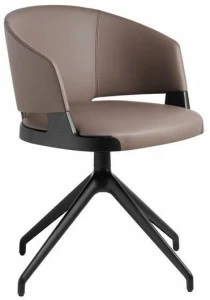 Potocco Поворотное кожаное кресло с подлокотниками Velis 942/pag