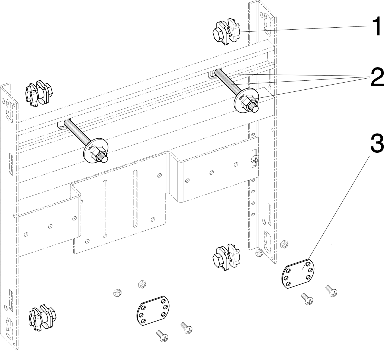 Системная техника  Steptec  Элементы для умывальников, модели умывальников VIEGA 655 976 *) Модель 8133.3 Santreyd  - Вид №3