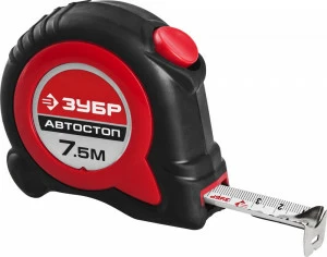 Рулетка Зубр Мастер Автостоп 7,5мх25мм