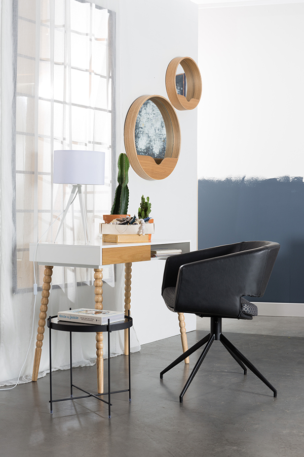 Зеркало настенное Round Wall, D40 см Zuiver 8100002 - Вид №4