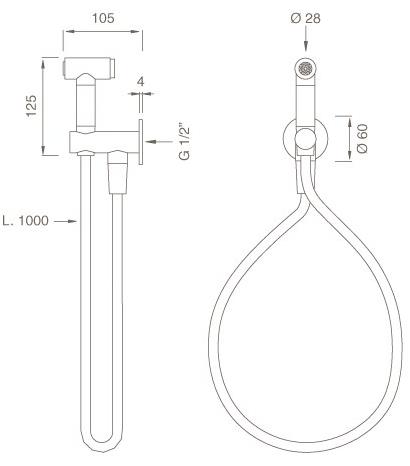 Ceadesign Ершик для унитаза из нержавеющей стали Idroscopini Fre 177 - Вид №1