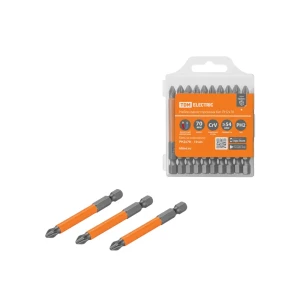 92012870 Бита крестовая ударная TDM Electric SQ1019-0345 PH2x70 мм, 10 шт STLM-1472940