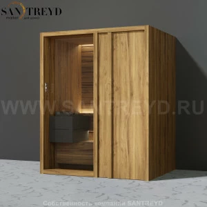 Effegibi YOKU.D45 SA.70200023 Сауна с правой дверью. Мощность: 4,5 кВт макс. Размеры: длина 174 см, ширина 132 см. Отделка: термообработанное дерево