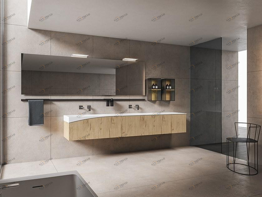 BMT Двойная подвесная тумба под умывальник с зеркалом Xfly sun-id-1411211