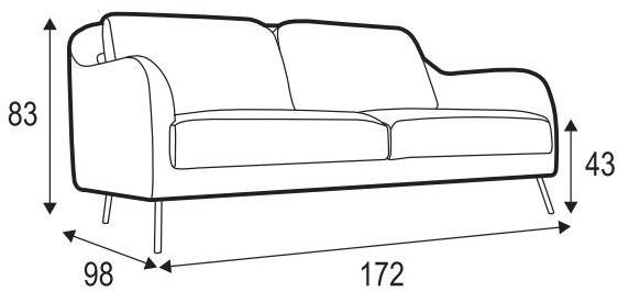 Sits 2-местный тканевый диван Karin sun-id-1400384 - Вид №1
