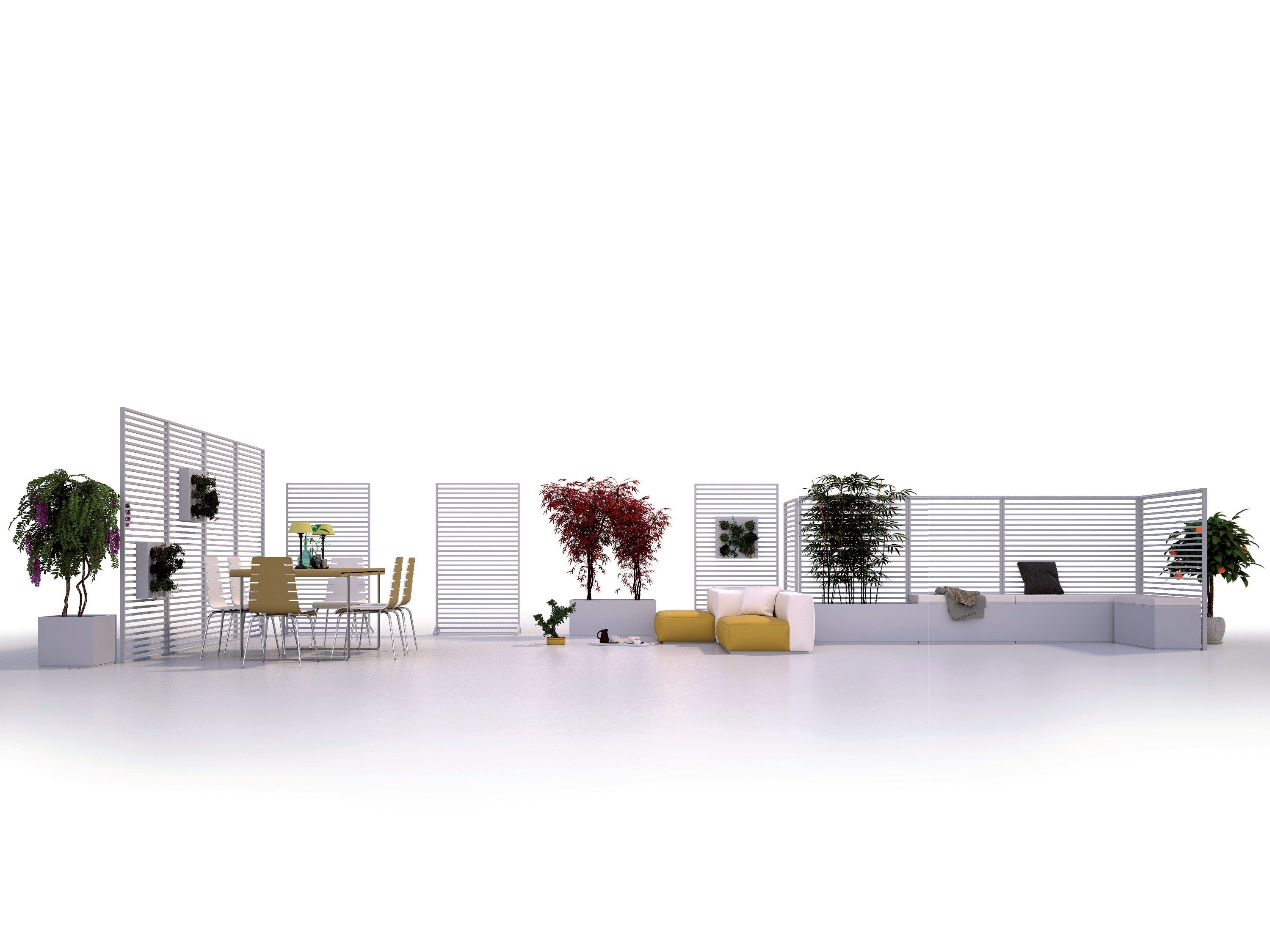 Изготовленный на заказ алюминиевый низкий плантатор UNOSIDER ARCH-00052761 - Вид №1