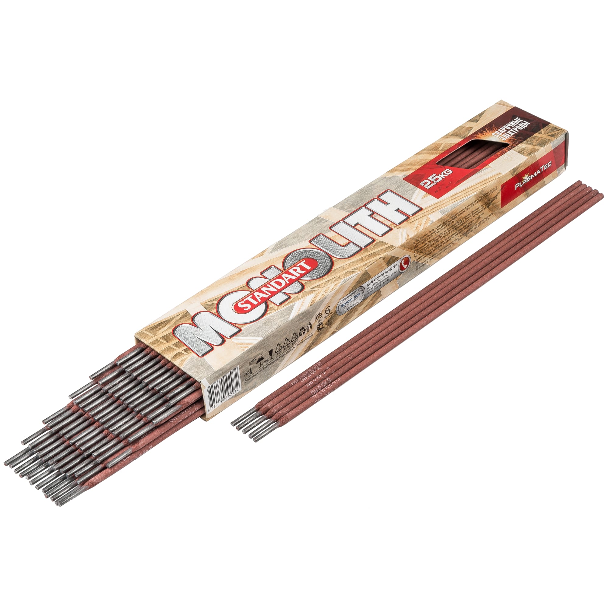 84838075 Электроды Монолит ОЗС-12 3 мм 2.5 кг Santreyd  - Вид №1