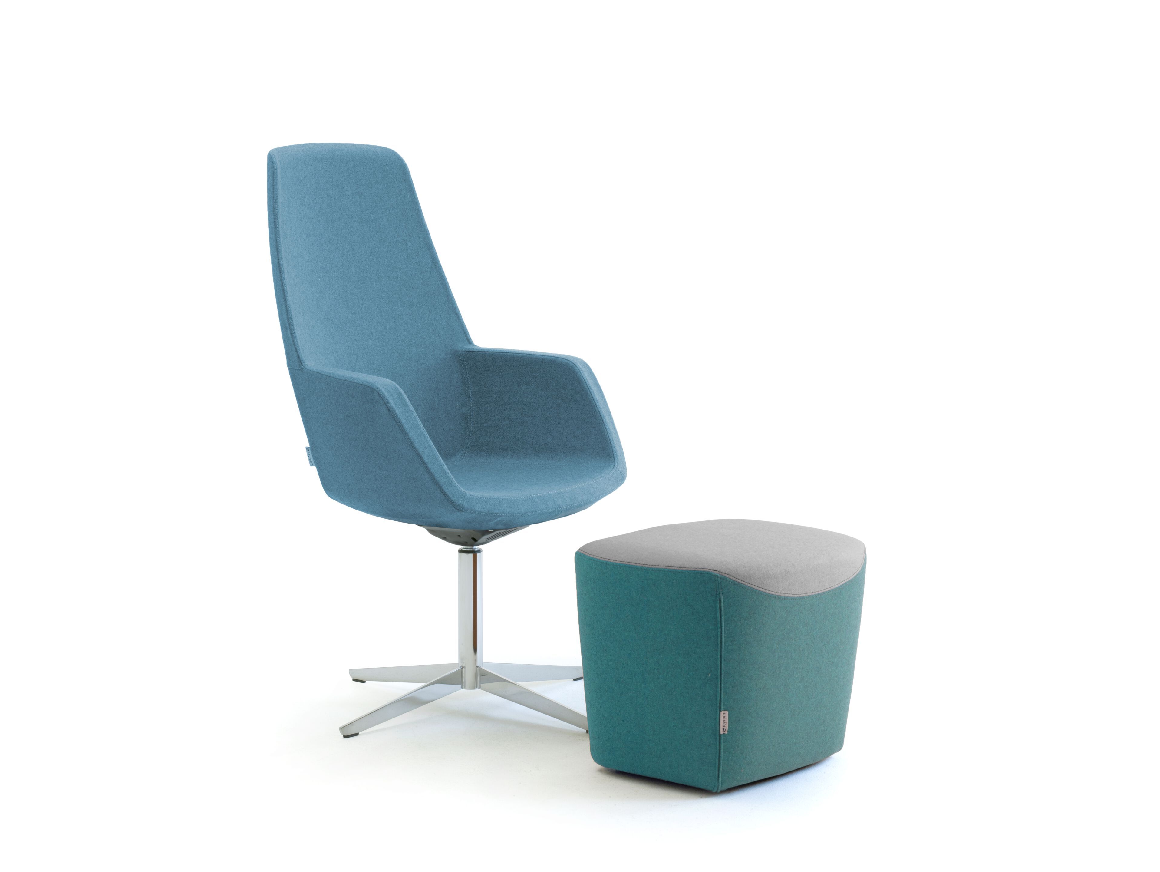 Стул из ткани с высокой спинкой Leyform Gaia ARCH-00092534 - Вид №1